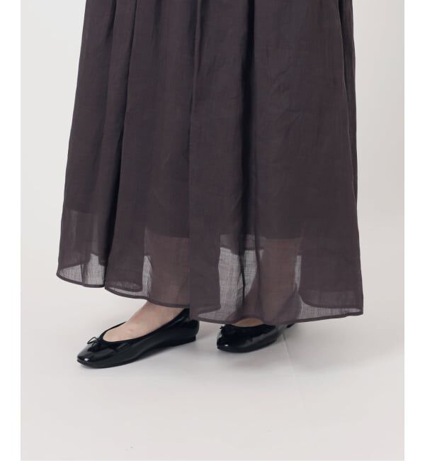 IENA「《セットアップ対応/予約》ラミータックギャザースカート」|スカート|