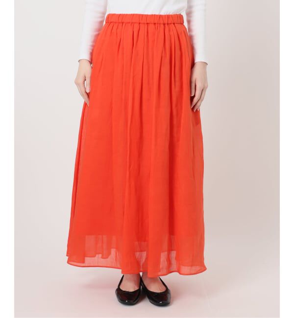 IENA「《セットアップ対応/予約》ラミータックギャザースカート」|スカート|