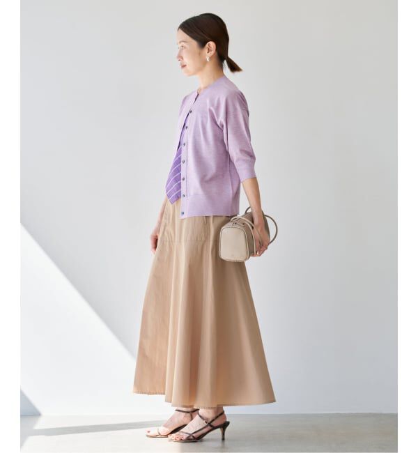 IENA「《予約/洗濯機洗い可》チノライクスカート」|スカート|