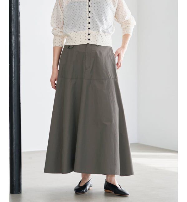 IENA「《予約/洗濯機洗い可》チノライクスカート」|スカート|