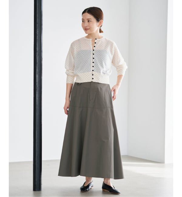 IENA「《予約/洗濯機洗い可》チノライクスカート」|スカート|