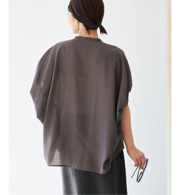 IENA「《WEB限定/追加5予約》ニュアンスドルマンブラウス」|シャツ・ブラウス|