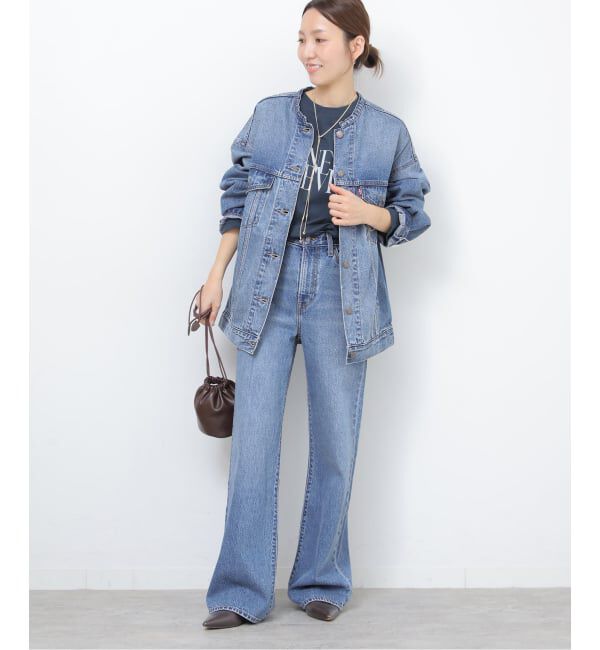 JOURNAL STANDARD relume「別注【LEVI&rsquo;S】RIBCAGE WIDE LEG：デニム」|デニム|
