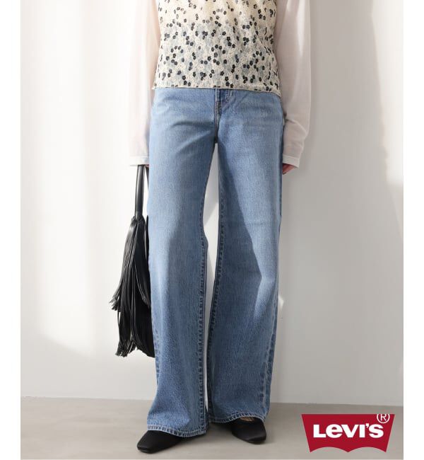 JOURNAL STANDARD relume「別注【LEVI&rsquo;S】RIBCAGE WIDE LEG：デニム」|デニム|