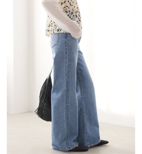 JOURNAL STANDARD relume「別注【LEVI&rsquo;S】RIBCAGE WIDE LEG：デニム」|デニム|