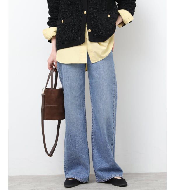 JOURNAL STANDARD relume「別注【LEVI&rsquo;S】RIBCAGE WIDE LEG：デニム」|デニム|