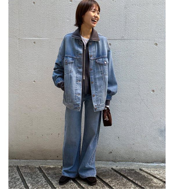 JOURNAL STANDARD relume「別注【LEVI&rsquo;S】RIBCAGE WIDE LEG：デニム」|デニム|