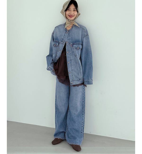 JOURNAL STANDARD relume「別注【LEVI&rsquo;S】RIBCAGE WIDE LEG：デニム」|デニム|