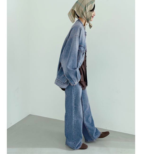 JOURNAL STANDARD relume「別注【LEVI&rsquo;S】RIBCAGE WIDE LEG：デニム」|デニム|