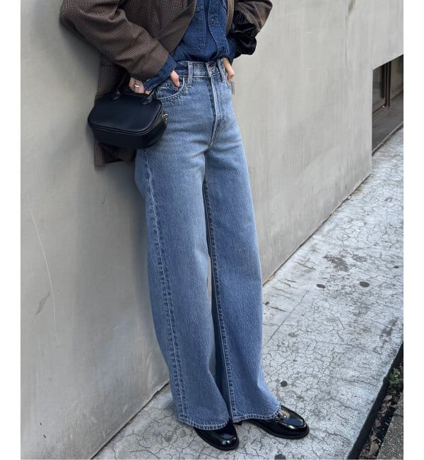 JOURNAL STANDARD relume「別注【LEVI&rsquo;S】RIBCAGE WIDE LEG：デニム」|デニム|