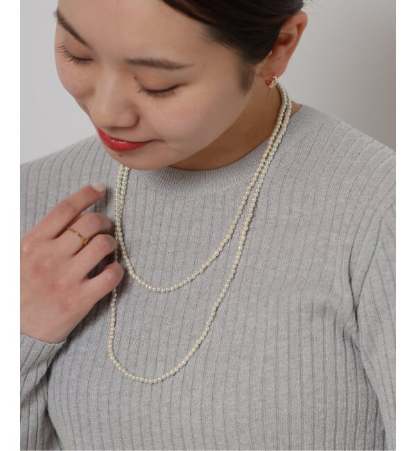JOURNAL STANDARD relume「《WEB限定追加》relumeガラスパールロングネックレス」|ネックレス|