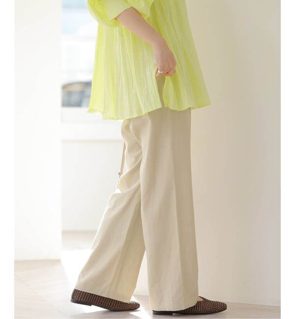 JOURNAL STANDARD relume「リネンフィールタックパンツ」|スラックス|