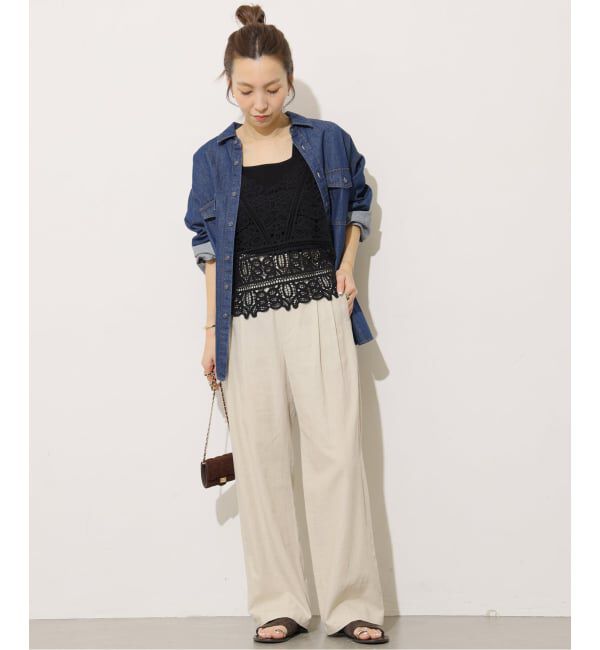 JOURNAL STANDARD relume「リネンフィールタックパンツ」|スラックス|