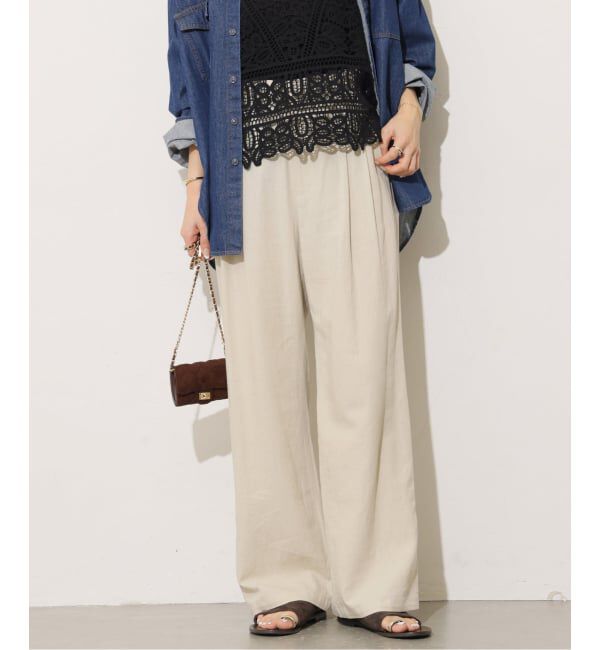 JOURNAL STANDARD relume「リネンフィールタックパンツ」|スラックス|