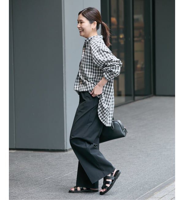 JOURNAL STANDARD「【撥水/接触冷感/洗える/UV】リネンナイロンストレッチスラックス」|スラックス|