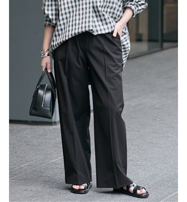 JOURNAL STANDARD「【撥水/接触冷感/洗える/UV】リネンナイロンストレッチスラックス」|スラックス|