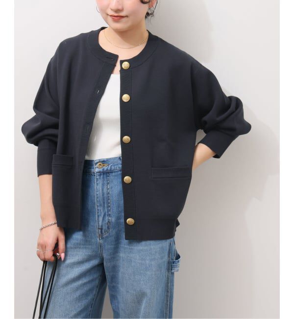 JOURNAL STANDARD relume「《追加》ウォッシャブルミラノリブカーディガン」|カーディガン|ネイビー
