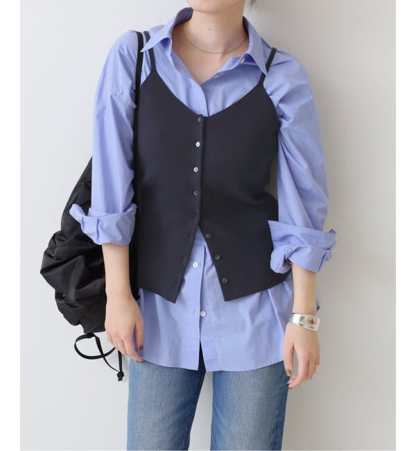 JOURNAL STANDARD「コットンシルクミックス2WAYキャミソール」|キャミソール|ネイビー