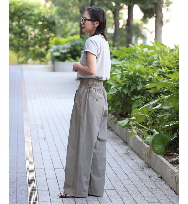 JOURNAL STANDARD「《追加》【撥水/接触冷感/洗える/UVカット】リネンナイロンストレッチワイドパンツ」|その他|