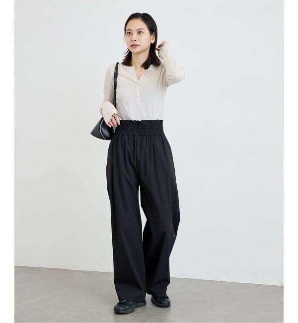 JOURNAL STANDARD「《追加》【撥水/接触冷感/洗える/UVカット】リネンナイロンストレッチワイドパンツ」|その他|