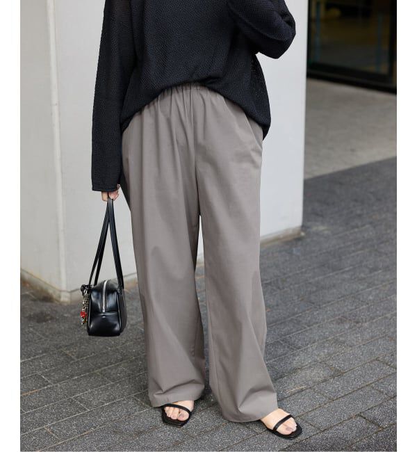 JOURNAL STANDARD「《追加》【撥水/接触冷感/洗える/UVカット】リネンナイロンストレッチワイドパンツ」|その他|