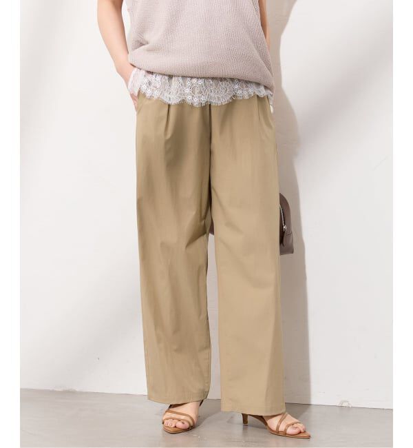 JOURNAL STANDARD「《追加》【撥水/接触冷感/洗える/UVカット】リネンナイロンストレッチワイドパンツ」|その他|