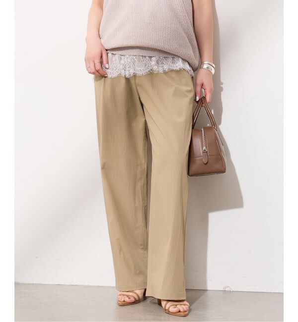 JOURNAL STANDARD「《追加》【撥水/接触冷感/洗える/UVカット】リネンナイロンストレッチワイドパンツ」|その他|