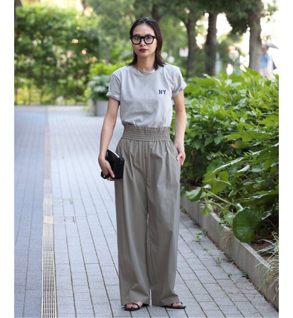 JOURNAL STANDARD「《追加》【撥水/接触冷感/洗える/UVカット】リネンナイロンストレッチワイドパンツ」|その他|