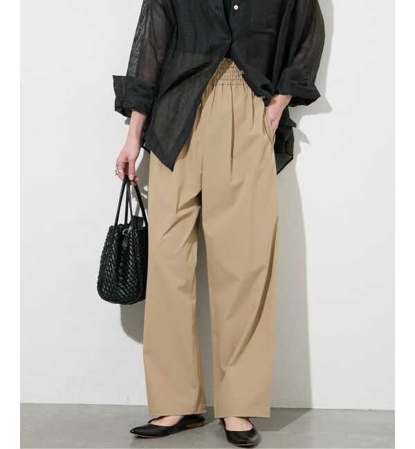 JOURNAL STANDARD「《追加》【撥水/接触冷感/洗える/UVカット】リネンナイロンストレッチワイドパンツ」|その他|