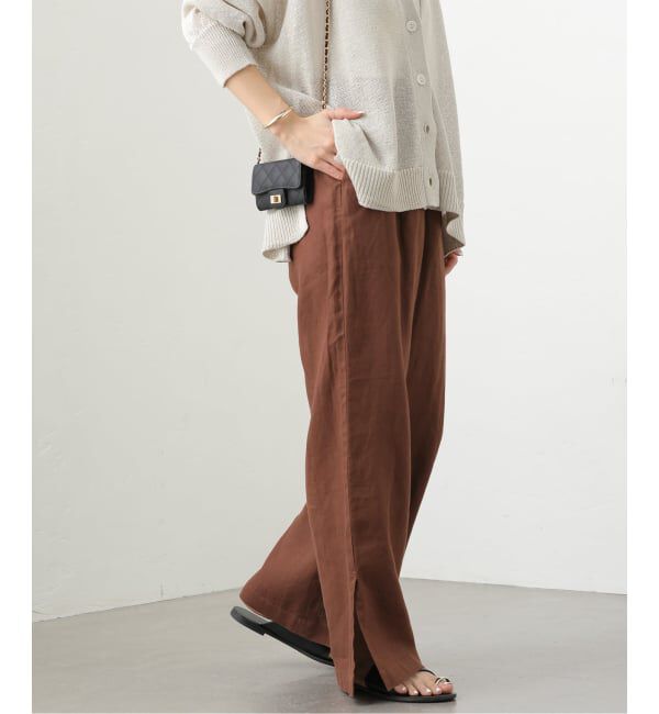 JOURNAL STANDARD relume「《一部WEB限定追加予約 / 新色 / 新サイズ》麻スリットイージーパンツ」|その他|