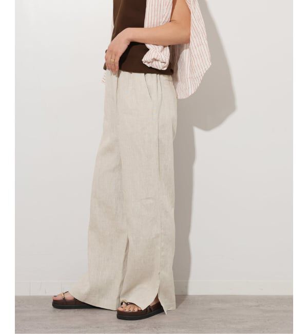 JOURNAL STANDARD relume「《一部WEB限定追加予約 / 新色 / 新サイズ》麻スリットイージーパンツ」|その他|