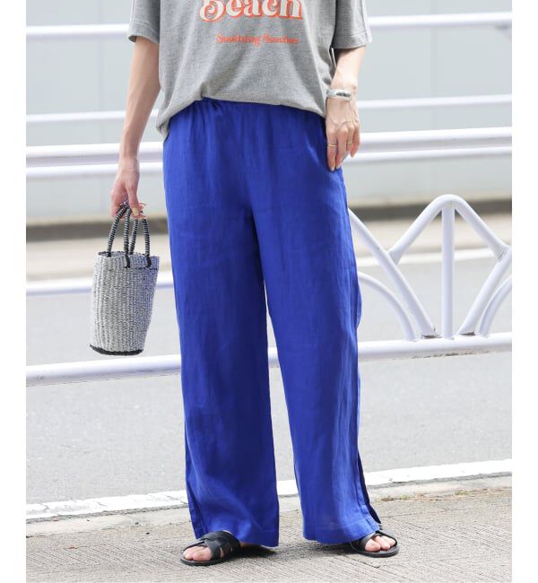 JOURNAL STANDARD relume「《一部WEB限定追加予約 / 新色 / 新サイズ》麻スリットイージーパンツ」|その他|