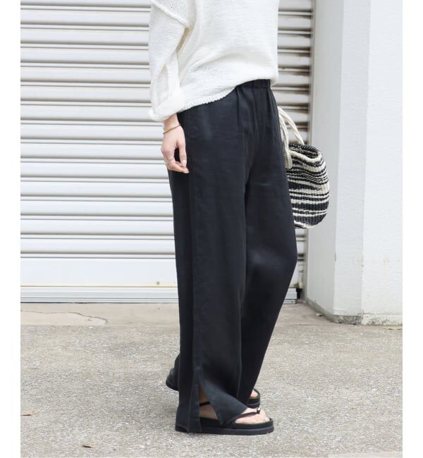 JOURNAL STANDARD relume「《一部WEB限定追加予約 / 新色 / 新サイズ》麻スリットイージーパンツ」|その他|