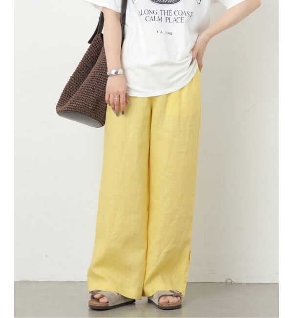 JOURNAL STANDARD relume「《一部WEB限定追加予約 / 新色 / 新サイズ》麻スリットイージーパンツ」|その他|