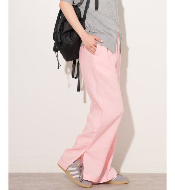 JOURNAL STANDARD relume「《一部WEB限定追加予約 / 新色 / 新サイズ》麻スリットイージーパンツ」|その他|ピンク A
