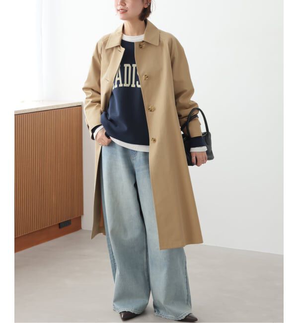 JOURNAL STANDARD relume「《追加2》スーピマコットンステンカラーコート」|ステンカラーコート|