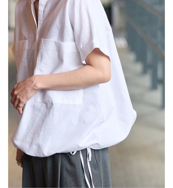 JOURNAL STANDARD「《追加予約》ハードマンズリネンコットンフレンチスリーブスキッパーシャツ」|シャツ・ブラウス|