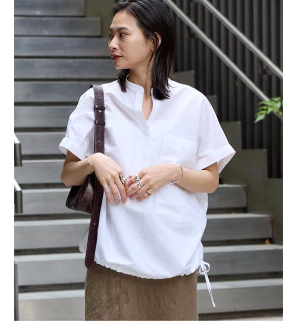 JOURNAL STANDARD「《追加予約》ハードマンズリネンコットンフレンチスリーブスキッパーシャツ」|シャツ・ブラウス|