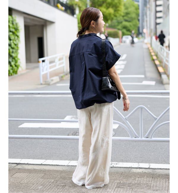 JOURNAL STANDARD「《追加予約》ハードマンズリネンコットンフレンチスリーブスキッパーシャツ」|シャツ・ブラウス|