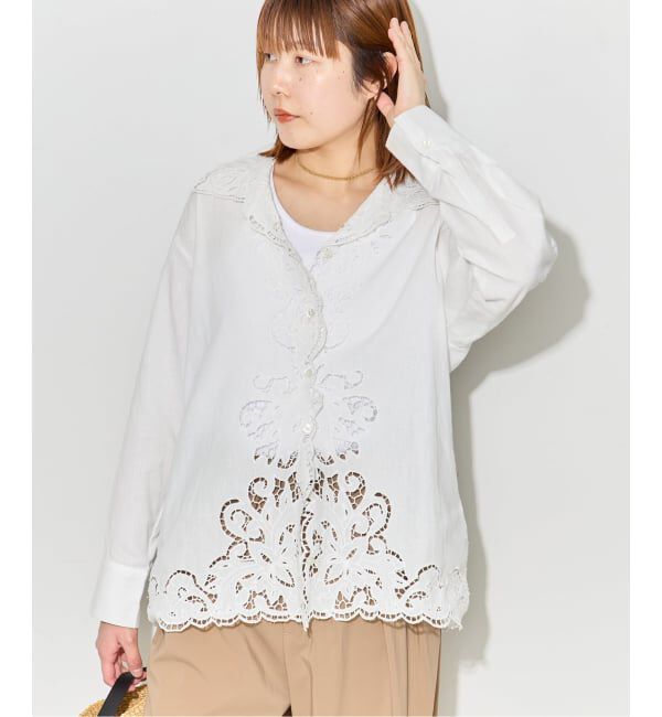 journal standard L'essage「《予約》刺繍レースシャツ」|シャツ・ブラウス|