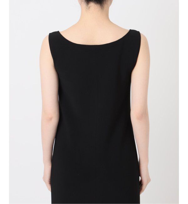 NOBLE「《追加》【洗える】ニットライクジョーゼット2wayワンピース」|ワンピース|