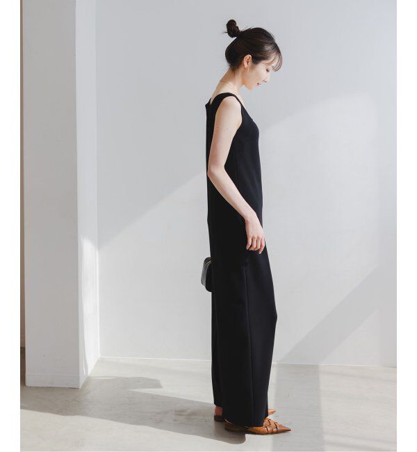 NOBLE「《追加》【洗える】ニットライクジョーゼット2wayワンピース」|ワンピース|