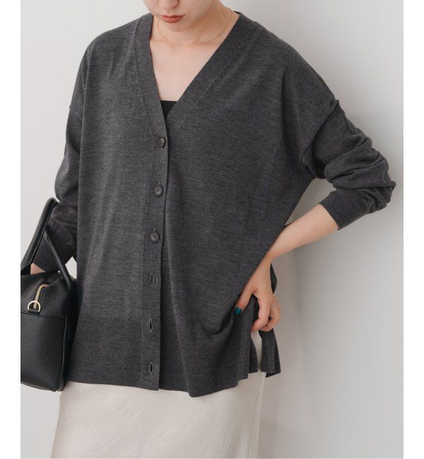 Spick and Span「《追加》18Gカーディガン」|カーディガン|グレー