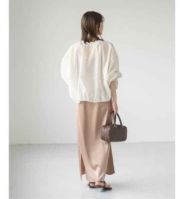 NOBLE「【洗える】ルナサテンコンフォートキャミワンピース」|ワンピース|