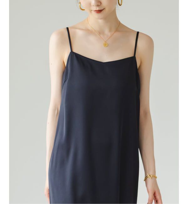 NOBLE「【洗える】ルナサテンコンフォートキャミワンピース」|ワンピース|