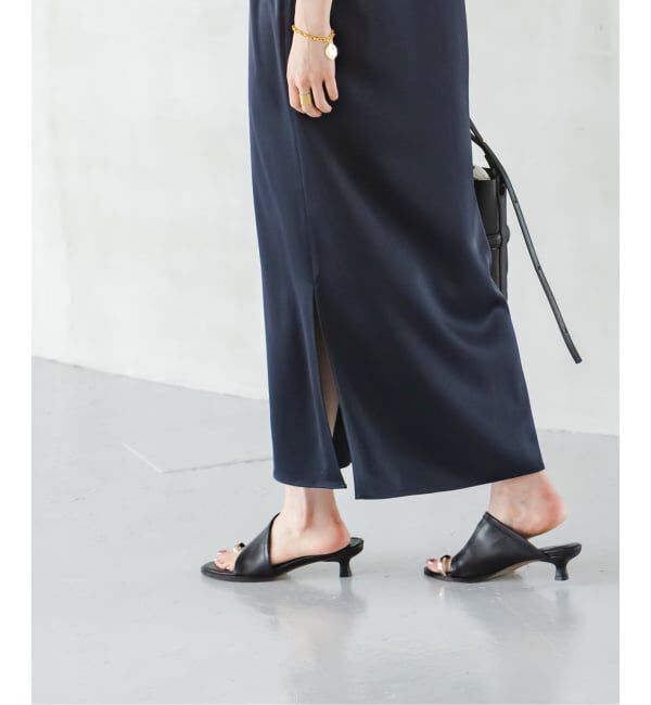 NOBLE「【洗える】ルナサテンコンフォートキャミワンピース」|ワンピース|