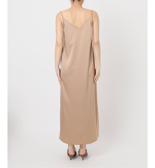 NOBLE「【洗える】ルナサテンコンフォートキャミワンピース」|ワンピース|