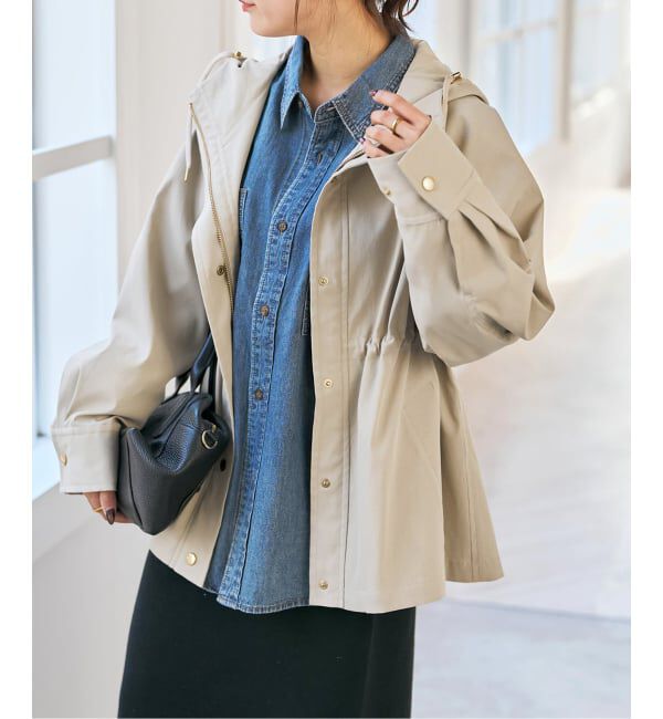 Spick and Span「撥水ツイルフーディーブルゾン」|その他|