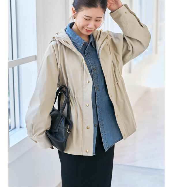 Spick and Span「撥水ツイルフーディーブルゾン」|その他|