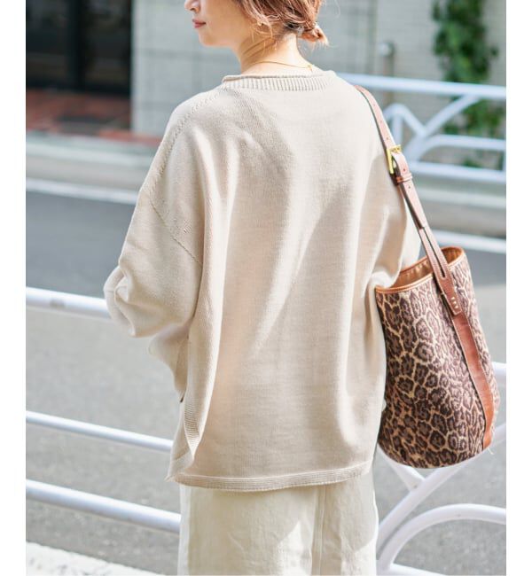 Spick and Span「バルキーヤーンルーズボートネックニット」|ニット・セーター|